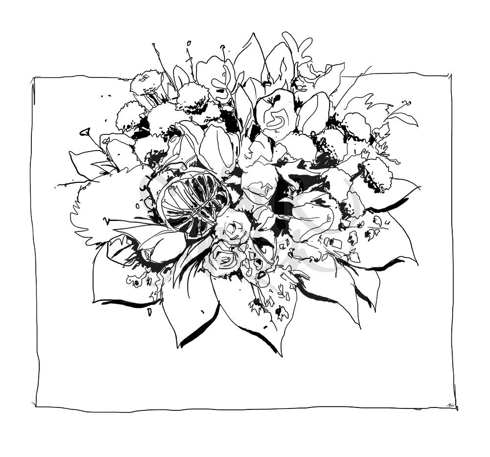ColorSketch Motiv Blumenstrauß 2
