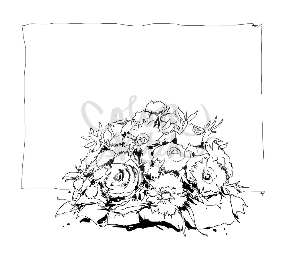 ColorSketch Motiv Blumenstrauß