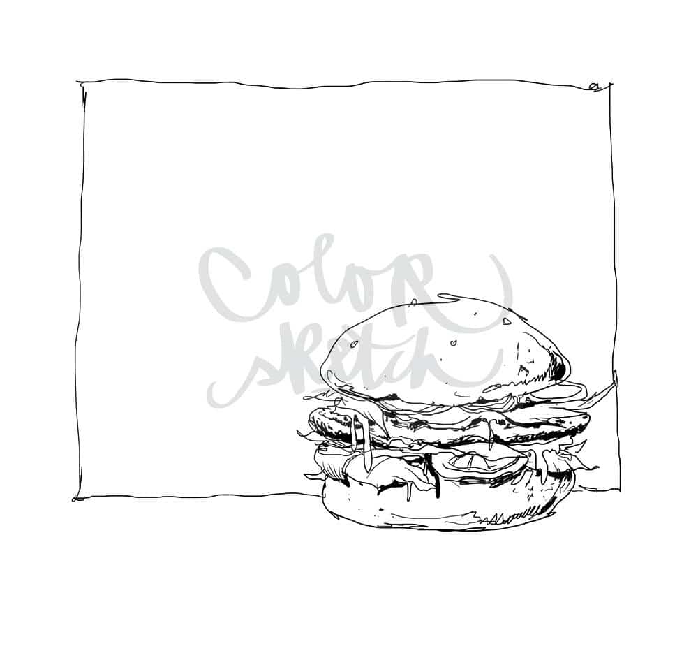 ColorSketch Motiv Burger